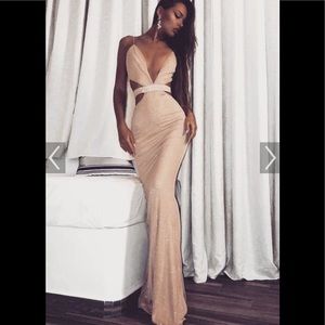 Glitter Maxi MESHKI Dress